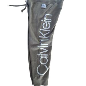 Calvin Klein Khaki Joggers with Logo